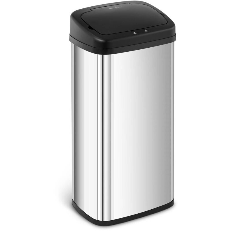 Poubelle Automatique En Acier Inoxydable De Cuisine Bureau Maison à Capteur 40L