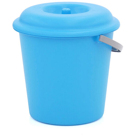POUBELLE AVEC COUVERCLE BLEU - 23 LT.