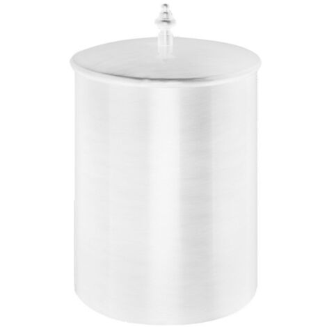 Poubelle avec couvercle diam.21 haut. 25 blanc - CRISTINA ONDYNA SH99424