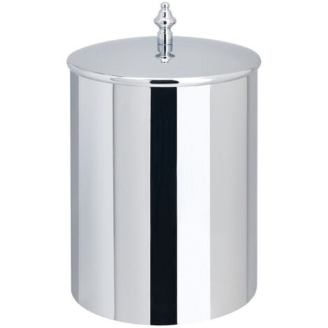 Poubelle avec couvercle diam.21 haut. 25 chrome - CRISTINA ONDYNA SH99451