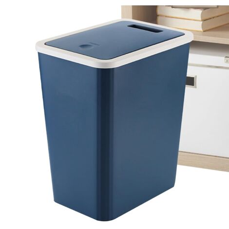 Poubelle avec couvercle, poubelle Conteneur de recyclage fin