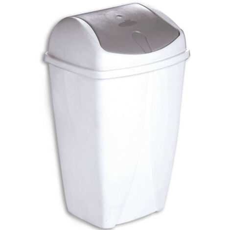Poubelle basculante swing 10 litres - TAMPEL - Poubelles bureaux