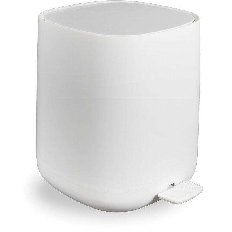 Poubelle blanche panier amovible ouverture à pédale mod. Pod