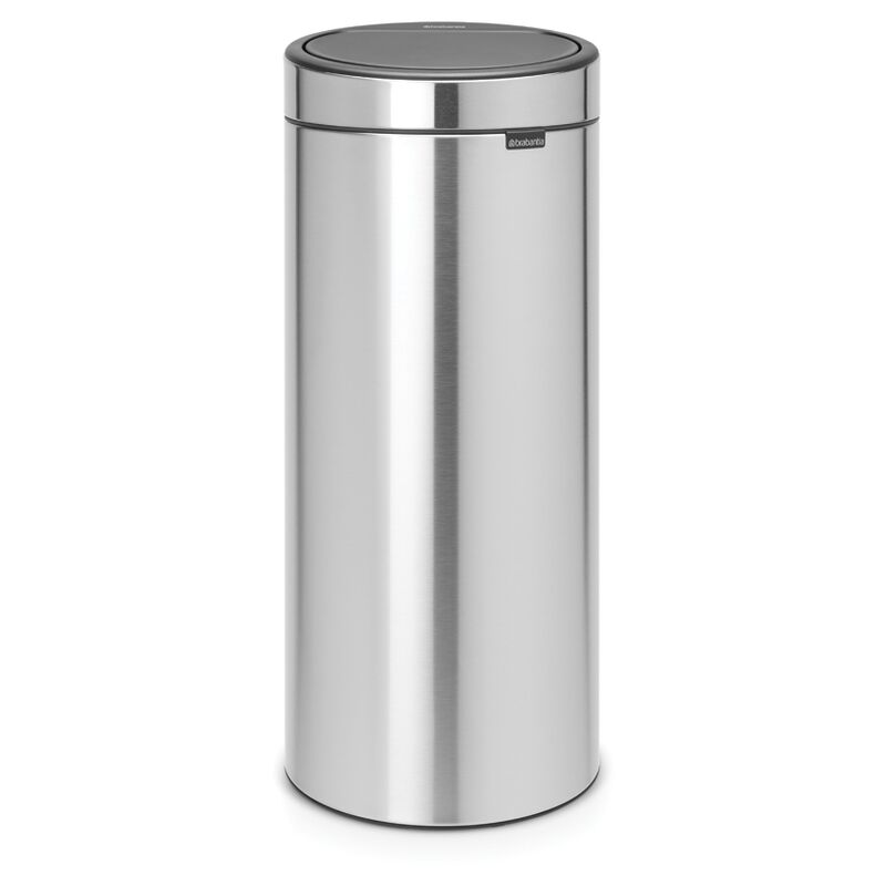 Poubelle 'Touch Bin New' Matt steel 30 L - Brabantia