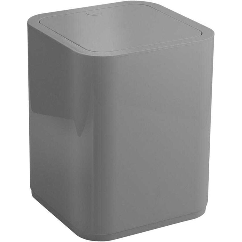 Poubelle Carrée En Polypropylène Grise 8L Agave