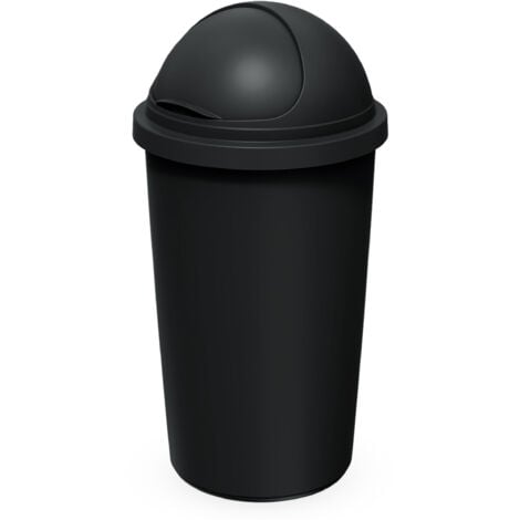 Poubelle Compacta Roller 50 litres - couleur : noir / noir