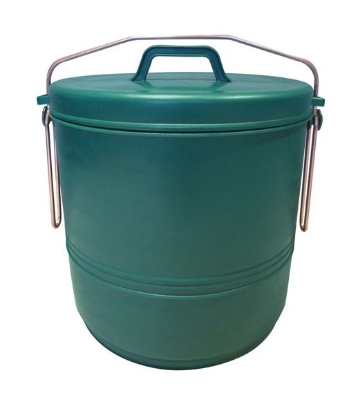 Aluminium Et Plastiq - poubelle compost 16L verte