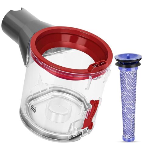 Poubelle Conteneur Réservoir pour Dyson V8 V7 SV10 SV11 Filtre Bac à Poussière Cuve Pièces Détachées Accessoires Conteneur Filtrante Rechange N°de pièce 967699-01