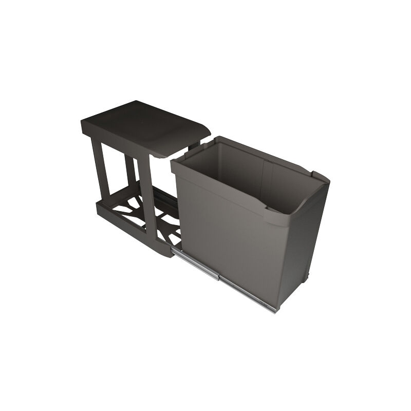 Poubelle coulissante ouverture automatique - Contenance : 30 l - Nombre de seaux : 1 Gollinucci