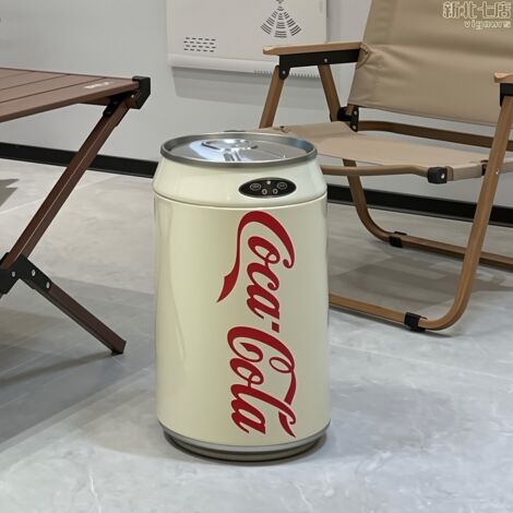 Poubelle créative Coca-Cola, poubelle intelligente automatique de 10 L, poubelle décorative pour salon et maison