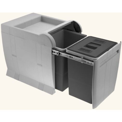 Poubelle cuisine BATURA - poubelle encastrable 2 x 18 litres