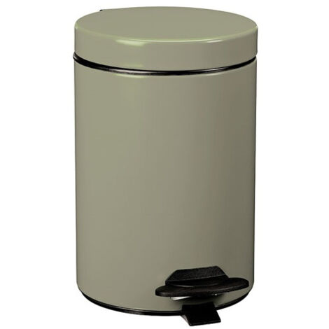 Poubelle Cyjeu 3l gris vert mat lisse - ROSSIGNOL