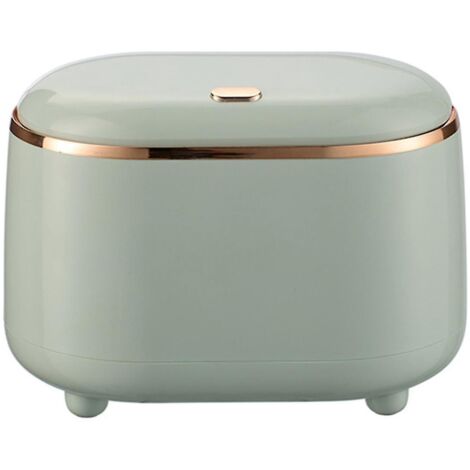 Poubelle de bureau à pression avec couvercle, petite poubelle de bureau, légère