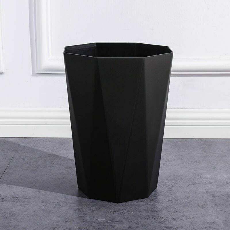 Alovez - Poubelle de bureau en plastique - Corbeille à papier pour la cuisine, le bureau ou pour la cuisine et le bureau(noir)