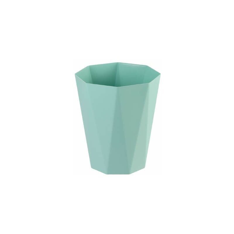 Poubelle de bureau en plastique - Corbeille à papier pour la cuisine, le bureau ou pour la cuisine et le bureau (vert, grand)