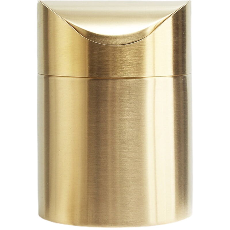 Poubelle de bureau Mini poubelle Poubelle en acier inoxydable Poubelle de comptoir avec couvercle