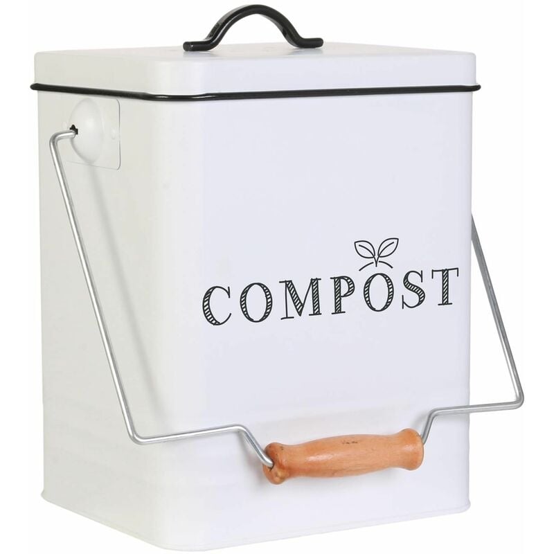 Poubelle de compostage en métal