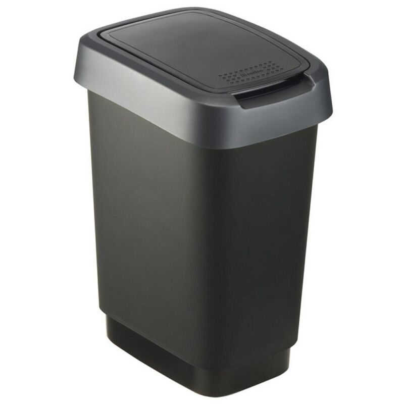 Poubelle Rotho Twist 10L Noir
