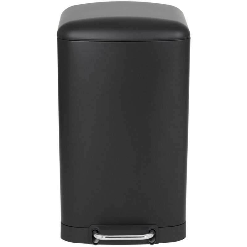 Poubelle de cuisine à pédale greenwich Noir Acier inoxydable 40 l - Noir