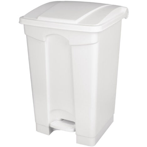 Poubelle de Cuisine à Pédale Blanche 45 litres - Jantex