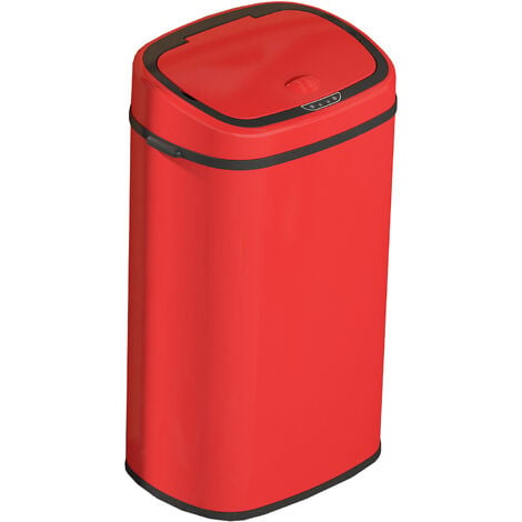 POUBELLE 6L A DESIGN ROUGE