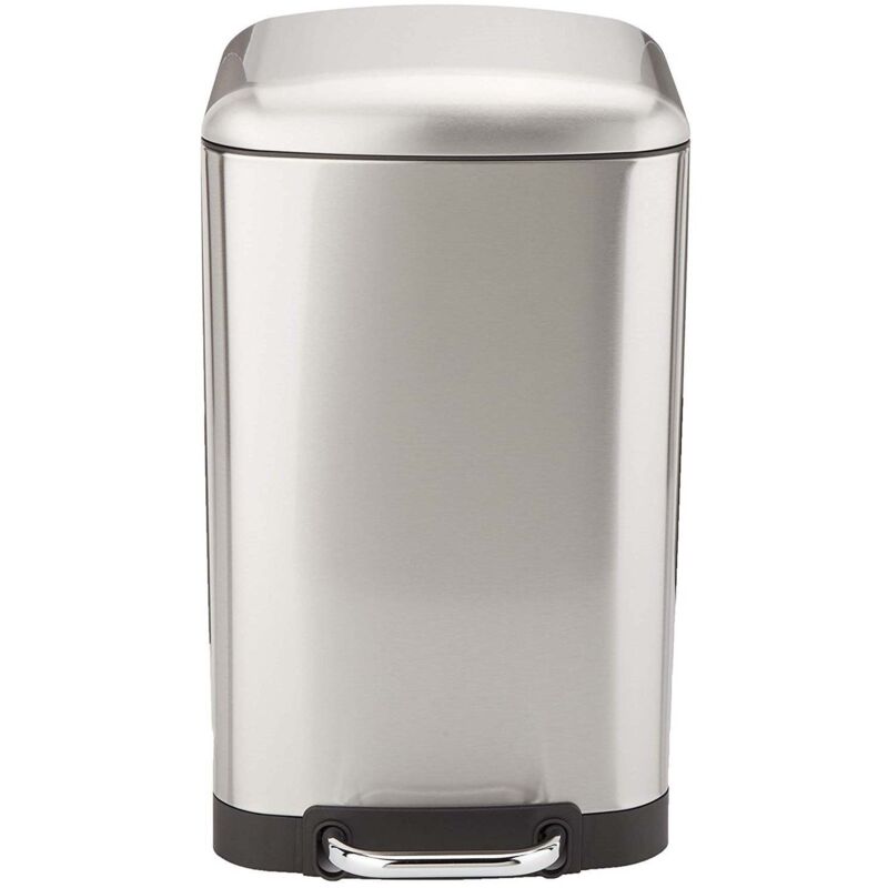 Poubelle à pédale inox GREENWICH argent 30L