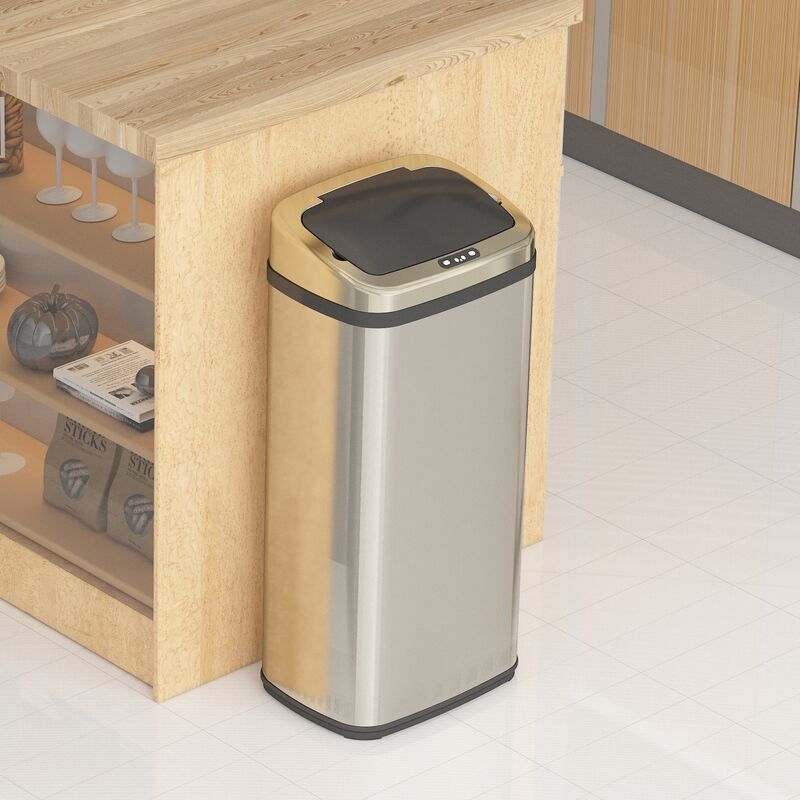 Poubelle de cuisine automatique inox Acier inoxydable 40 l - inox