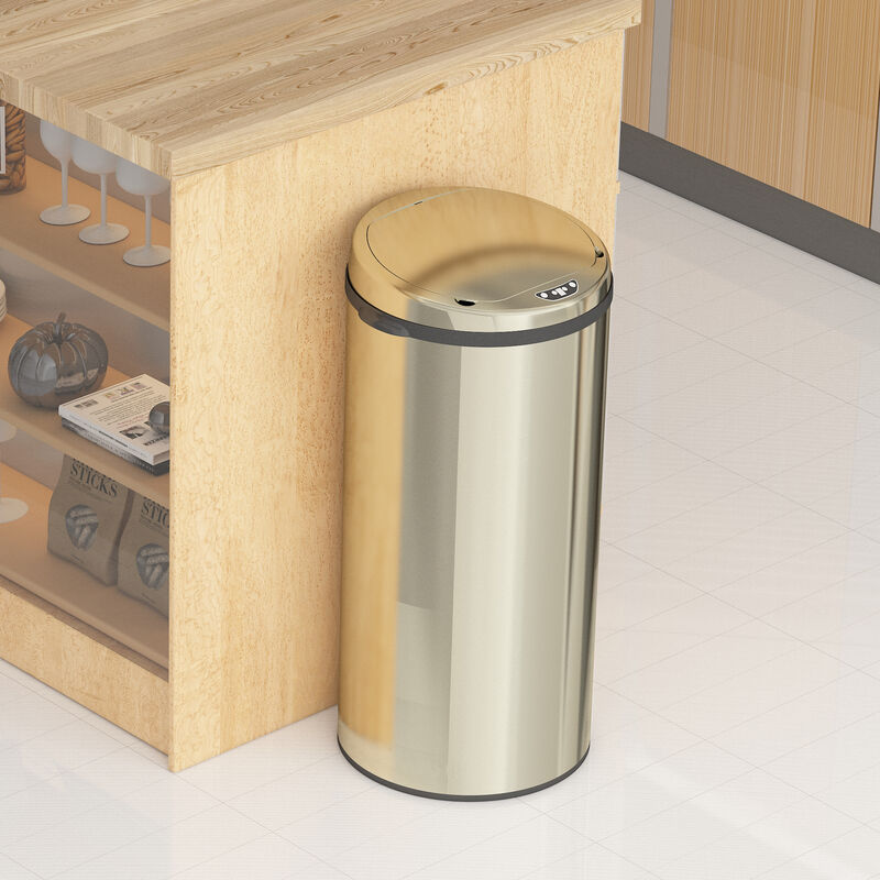 Hobag - Poubelle de cuisine automatique inox Acier inoxydable 42 l - inox