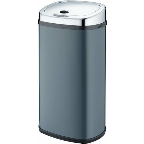 Poubelle de cuisine automatique LARGO Gris Acier inoxydable 42 L