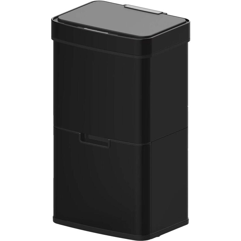 Kitchen Move - Poubelle De Cuisine Automatique narvik Noir Acier inoxydable 75 l