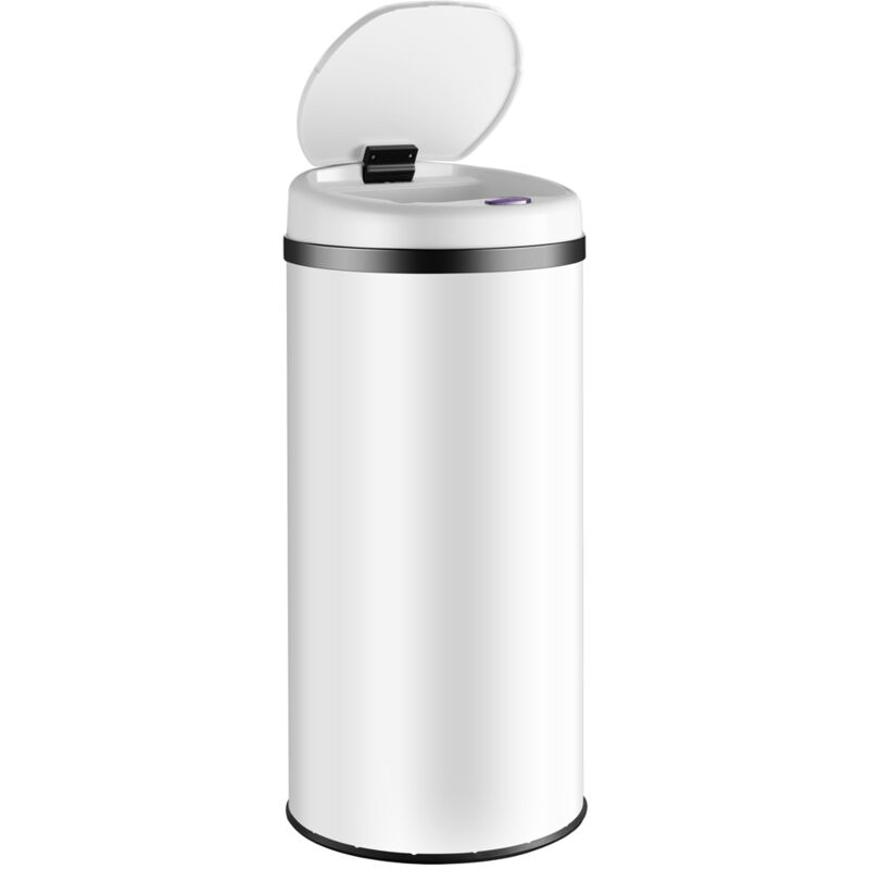 30 Sacs Poubelle Gratuits Poubelle Ronde 20 litres avec Couvercle pour Bureau Cuisine Salon ,Noir