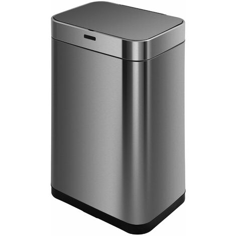 Poubelle Kitchen Move 30L Full Inox à ouverture automatique avec seau à  49,90€ (Livraison offerte), 50% de réduction