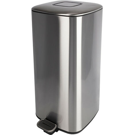 Poubelle de cuisine design à pédale 30L Hailo Cube