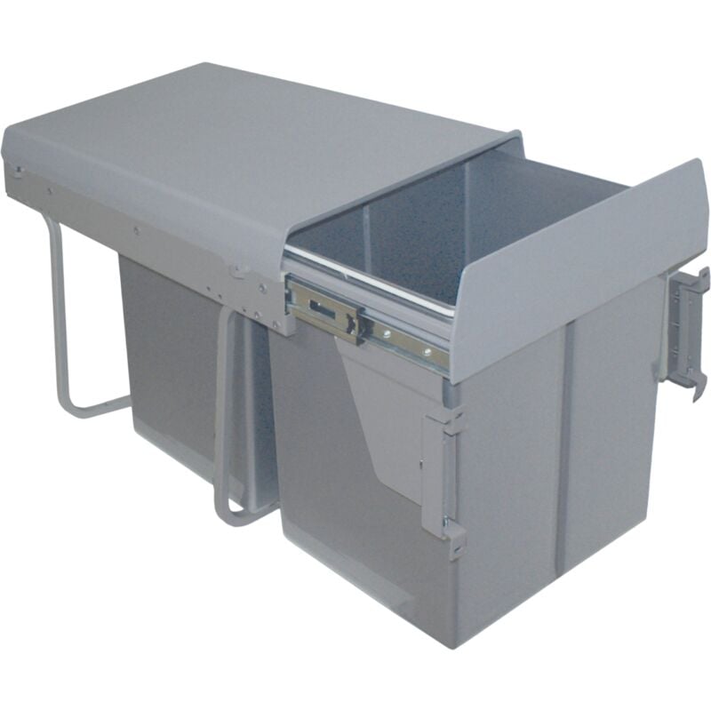 Poubelle cuisine ryven - poubelle encastrable 2 x 20 litres