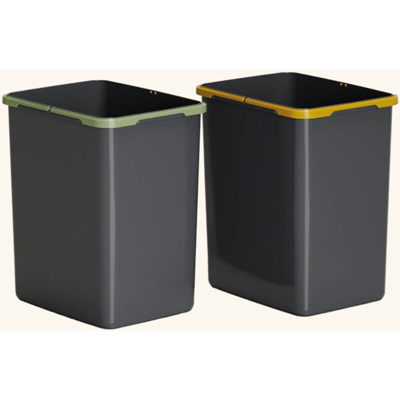 Cuisissimo - Poubelle cuisine phenix - poubelle encastrable 2 x 8 litres