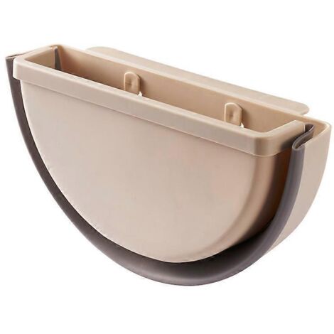 Poubelle de cuisine pliable, Poubelle suspendue pliable, Poubelle pliable demi-ronde, Petite