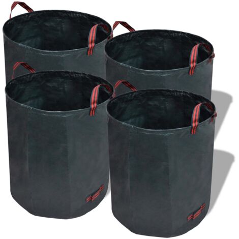 [Poubelle de Jardin] Sac à Déchets Vert 45x76cm Polypropylène - Lot de 4 - Usage Intérieur/Extérieur