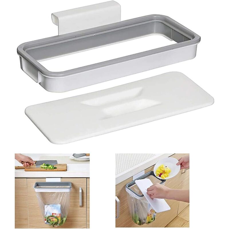 Poubelle de placard pour la cuisine, support de sac poubelle portable sous l'évier