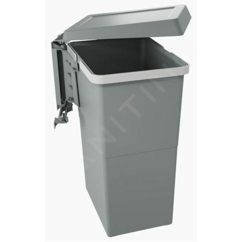 Poubelle de porte à ouverture automatique pour cuisine swing 2.0 - réversible - fixation sur le coté du caisson - bac de 24 litres Elletipi