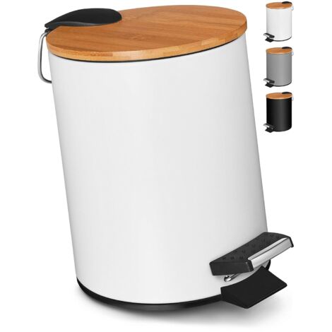 Poubelle de salle de bain 3 litres  Poubelle à pédale avec fermeture amortie  Design élégant