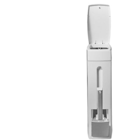 Poubelle de salle de bain, 4,5 l, avec brosse WC, moderne,