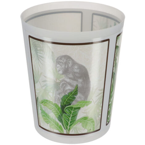 Poubelle de salle de bain 5L déco Bonobo - TENDANCE