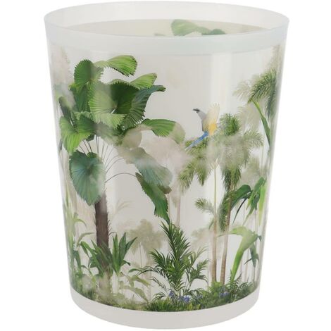 Poubelle de salle de bain 5L déco Oasis - TENDANCE