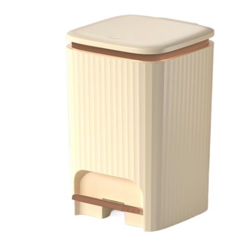 Poubelle De Salle De Bain Avec Couvercle Bac à Ordures avec Ouverture par