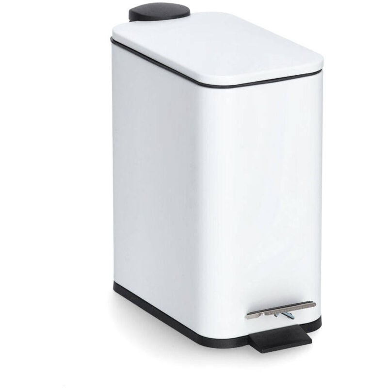 Poubelle de salle de bain avec pédale, 5 litres