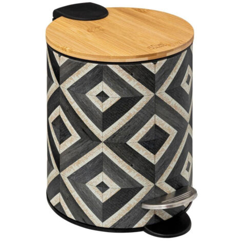 Poubelle de Salle de Bain "Canvas" 3L Multicolore