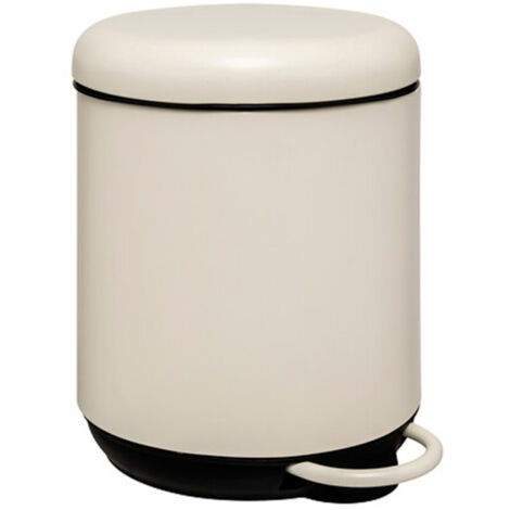 Poubelle de Salle de Bain "Duo" 5L Ivoire