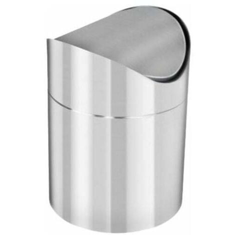 Poubelle de salle de bain en acier inoxydable Couvercle rotatif avec déodorant Traitement anti-corrosion 30L