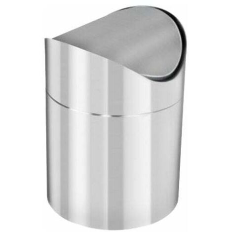 Poubelle de salle de bain en acier inoxydable – Couvercle rotatif avec déodorant – Traitement anti-corrosion – 30L