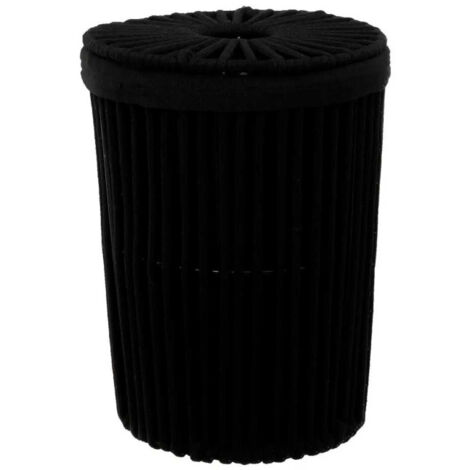 Poubelle de Salle de Bain "Manille" 7L Noir